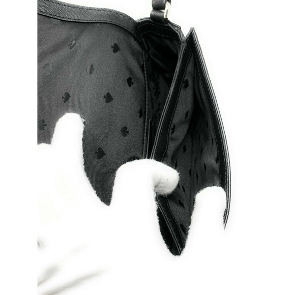 Kate Spade Reiley Flap Crossbody Bag Leather Black - Picture 8 of 8